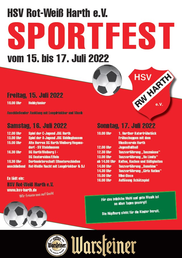 Sportfest Programm